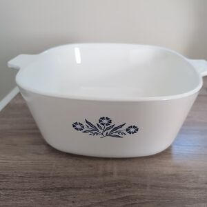 Vtg Corning Ware Cornflower Casserole Deep Dish Bakeware 2 1/2 Quart P-21/2-B
